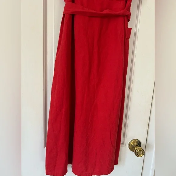 J Jill Linen Blend Button Down Dress - Picture 7 of 8